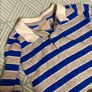 Gymboree grey and blue polo
